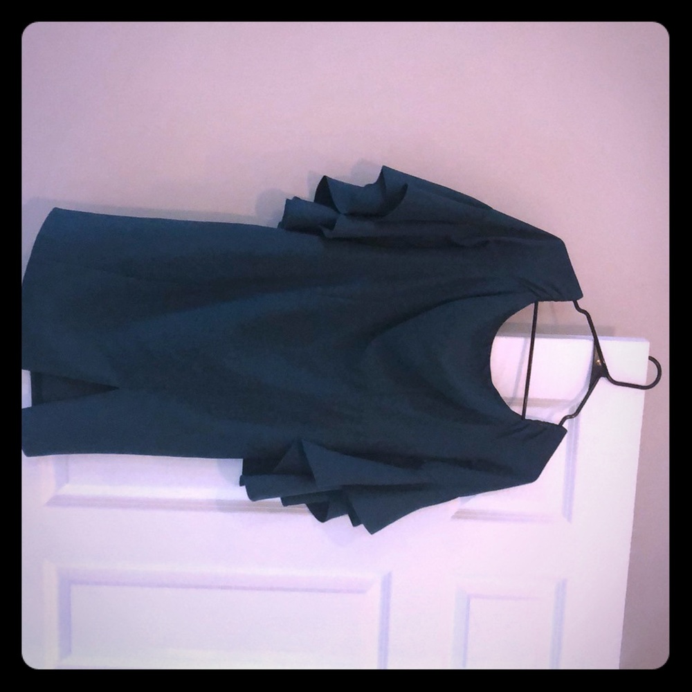 Venus off the shoulder forest green dress